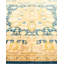 Tapis de couloir bleu / beige noué à la main de conception unique 8 pi 4 po x 13 pi 6 po Oakhur