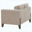 Canapé-causeuse - accoudoirs recouverts de tissu taupe