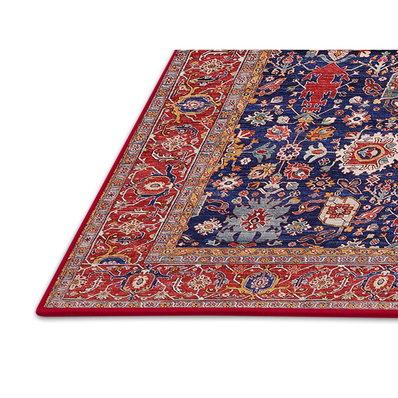 Tapis oriental bleu / rouge, Rectangle 3 pi x 5 pi