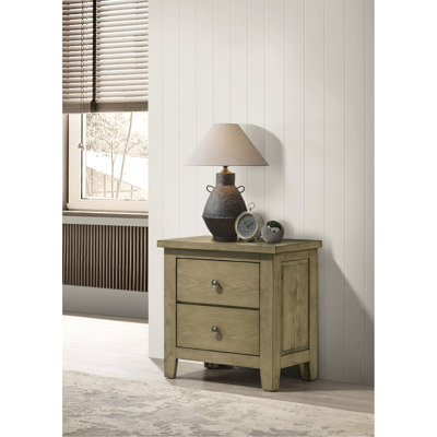 Table de chevet 2 tiroirs Pelton
