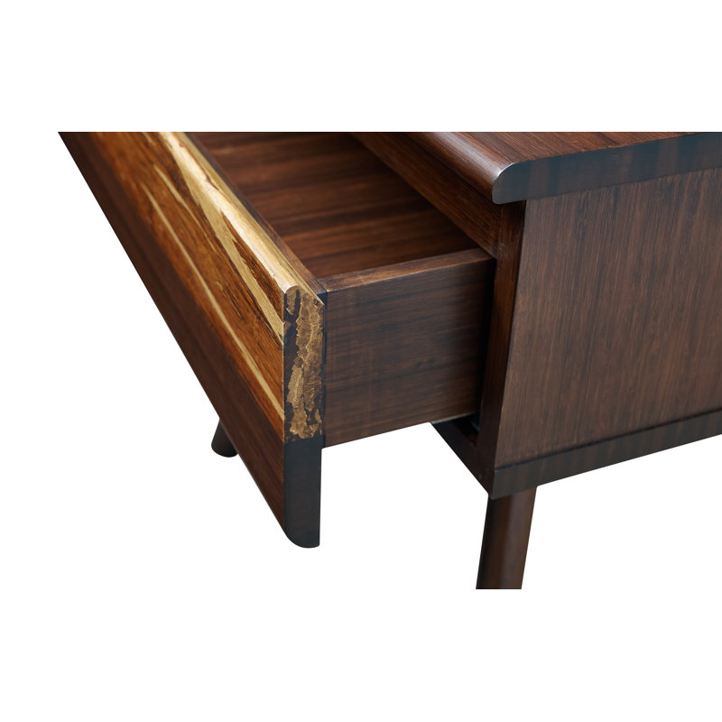 Briarcliff 22'' W Bamboo Nightstand, Sable