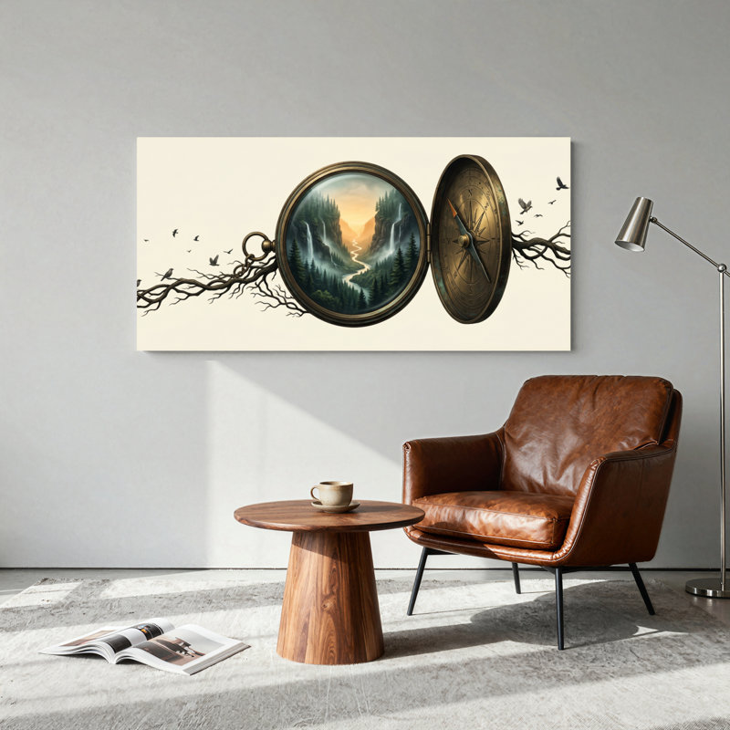 «Nature Time», reproduction d'art sur toile, ensemble de 1, L 48 po x H 24 po, Toile tendue