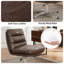 Faux Leather Swivel Desk Chair-1865636809