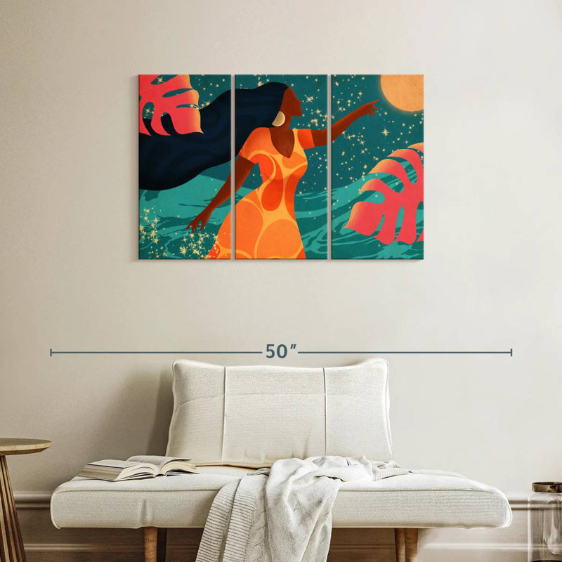 Leisha Latina Chasing Moonlight, 24" H x 38" W