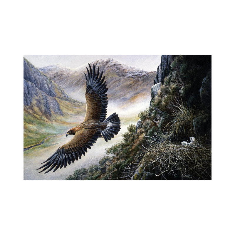 Golden Eagle par Jeremy Paul - Giclée sur toile tendue avec châssis, H 8 po x l 12 po x P 0,75 po