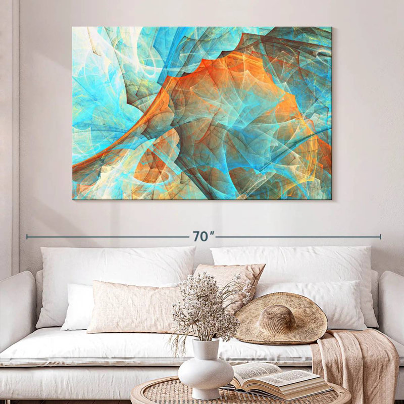 Abstrait numérique Avery Chill Out, H 34 po x l 51 po