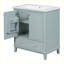 Meuble-lavabo moderne multifonctionnel avec lavabo et tiroir-105353018