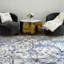 Tapis gris avec motifs abstraits Penina-301988379