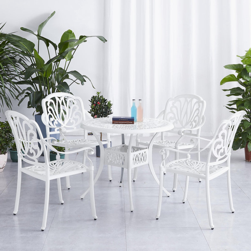Sion 4 - Person Patio Conversation Set, White