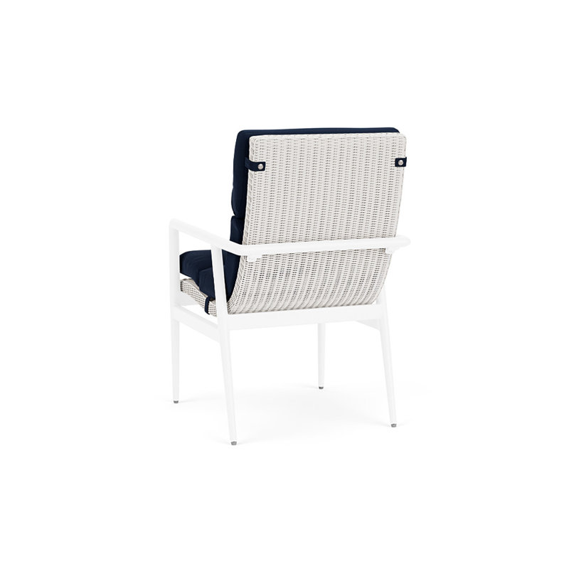 Cascade Outdoor Dining Armchair, Decorline Navy, White