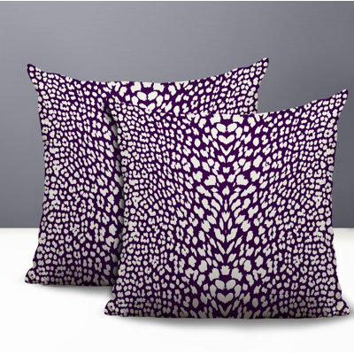 Kiefer Zebra Print Indoor/Outdoor Reversible Pillow