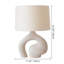 Lampe de table simple 22,04 po en résine pour table de chevet de chambre à coucher