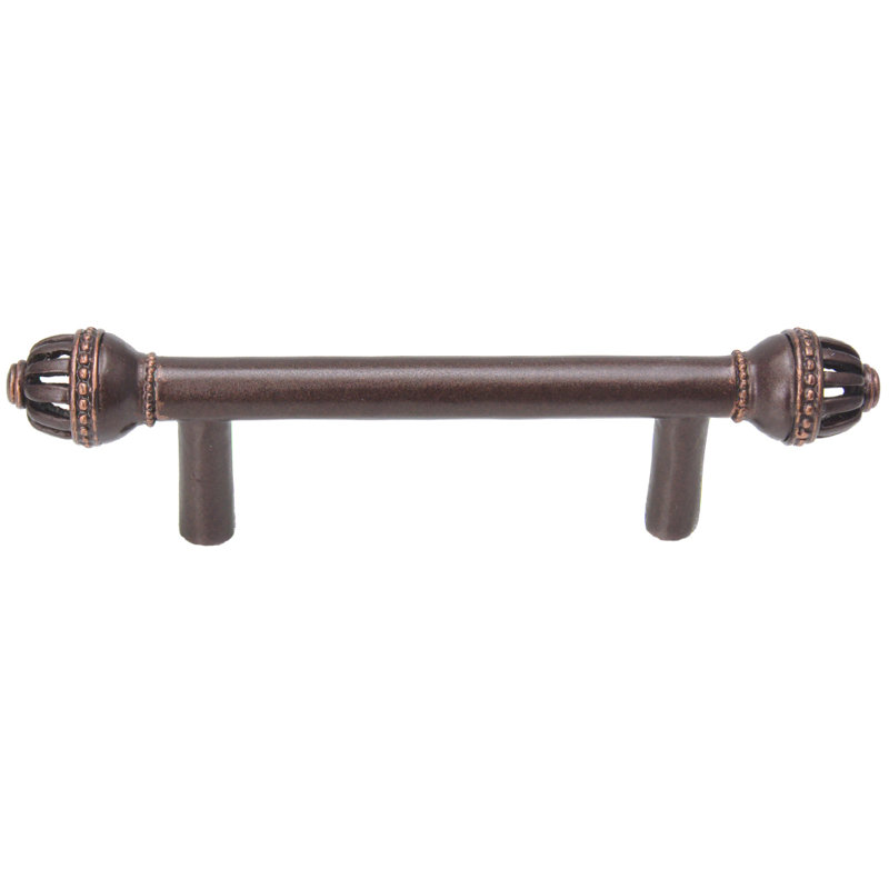 Poignée cage de cricket, Bronze frotté à l'huile, 3"