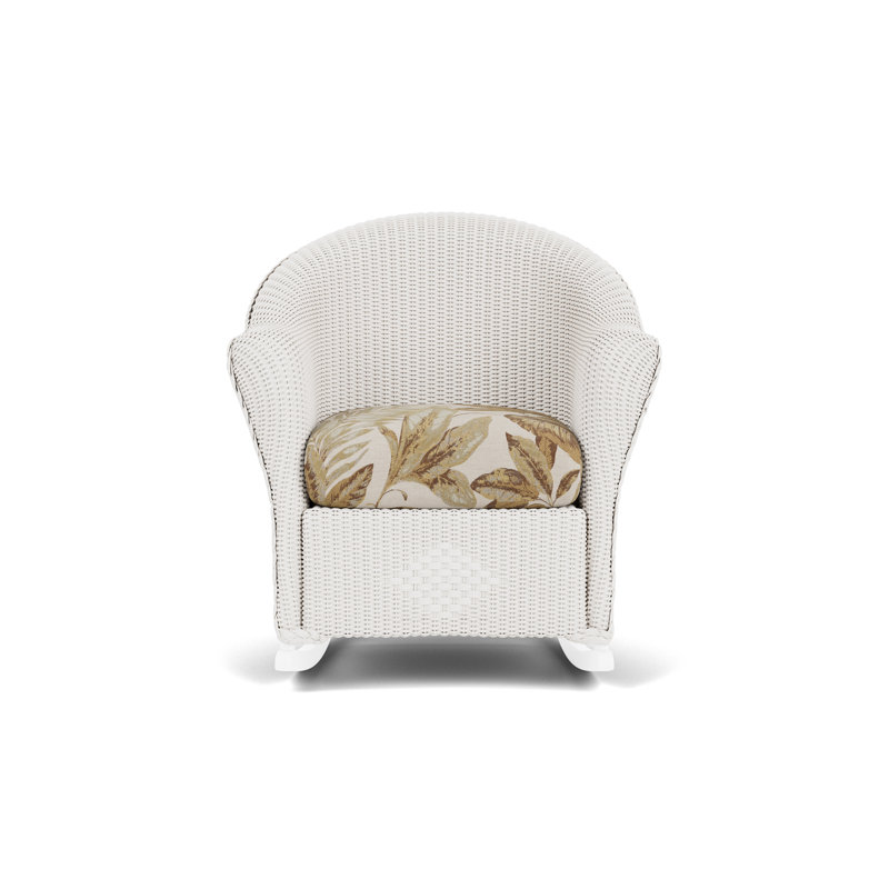 Reflections Outdoor Rocker Chair, Botanic Willow, White