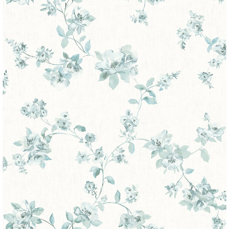 Fine Decor Isobelle Teal Floral Wallpaper FD41942  The Home Depot