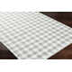Lavande Plaid Wool Area Rug in Gray/White/Light Gray