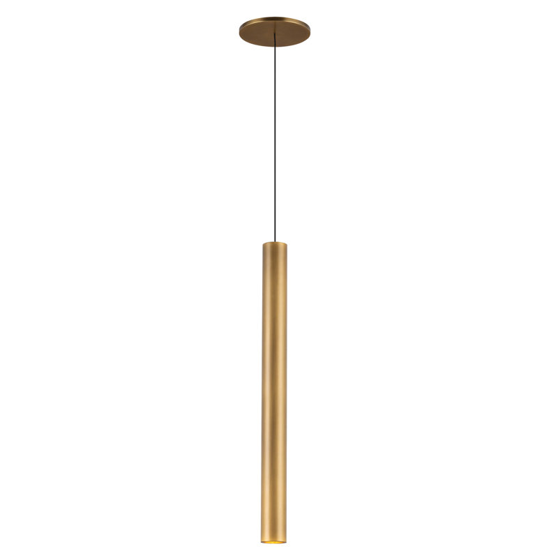 Mason 1 - Light LED Pendant, Brass, Brass