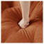 Canapé modulaire en forme de U en chenille de 107 po avec 2 repose-pieds, siège profond orange-804628444-804628446