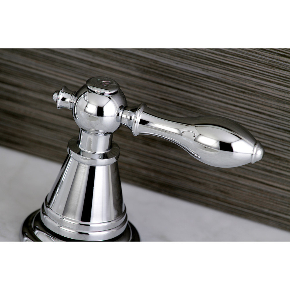 Victorian Widespread Faucet with Pop-Up Drain, Polished Chrome