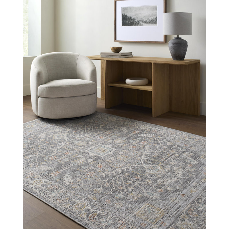 Tapis lavable à la machine Gobrias, Rectangle 5 pi 3 po x 7 pi