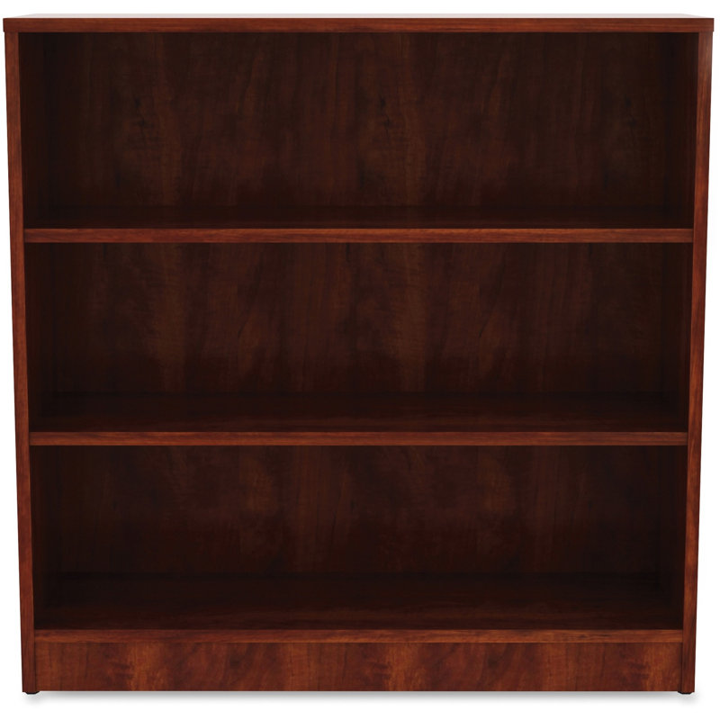 Orlanda Bookcase, Cherry, (3 Shelves) 36" H x 36" W x 12" D