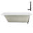 72" x 36" Acrylic Soaking Drop-In Bathtub, Drain Included-97545259
