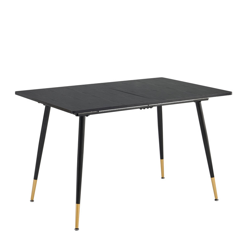 Align Metal Base Dining Table, Black