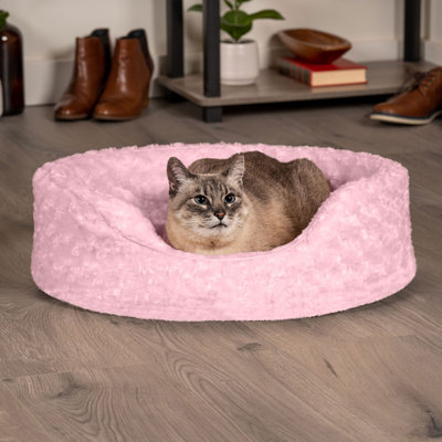 Ultra Plush Oval Donut Dog Bed