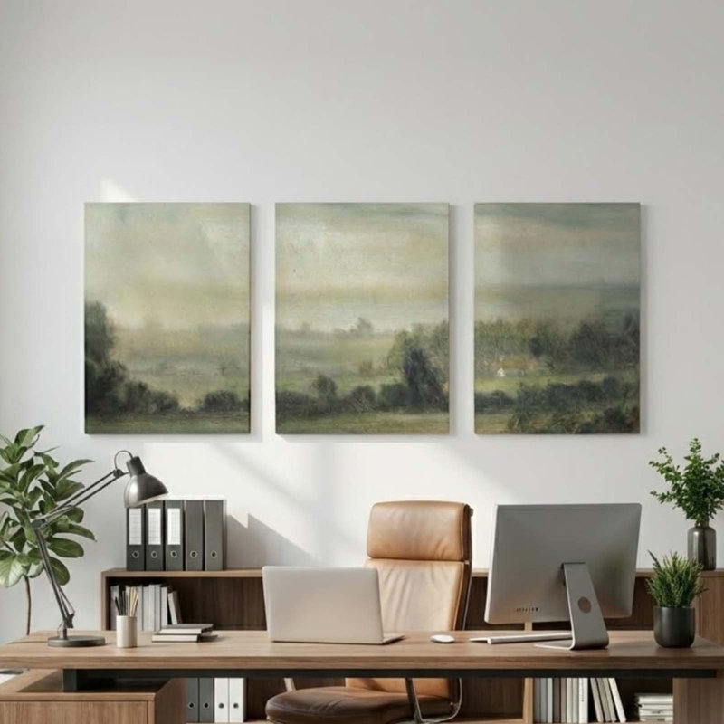 3 Piece Wrapped Canvas Print, 30" H x 40" W