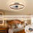 19.7 inch Low Profile Ceiling Fans with Lights and Remote-826018384