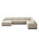 Colt 4pc Laf Sectional-savoy Parchment-aged Sienna