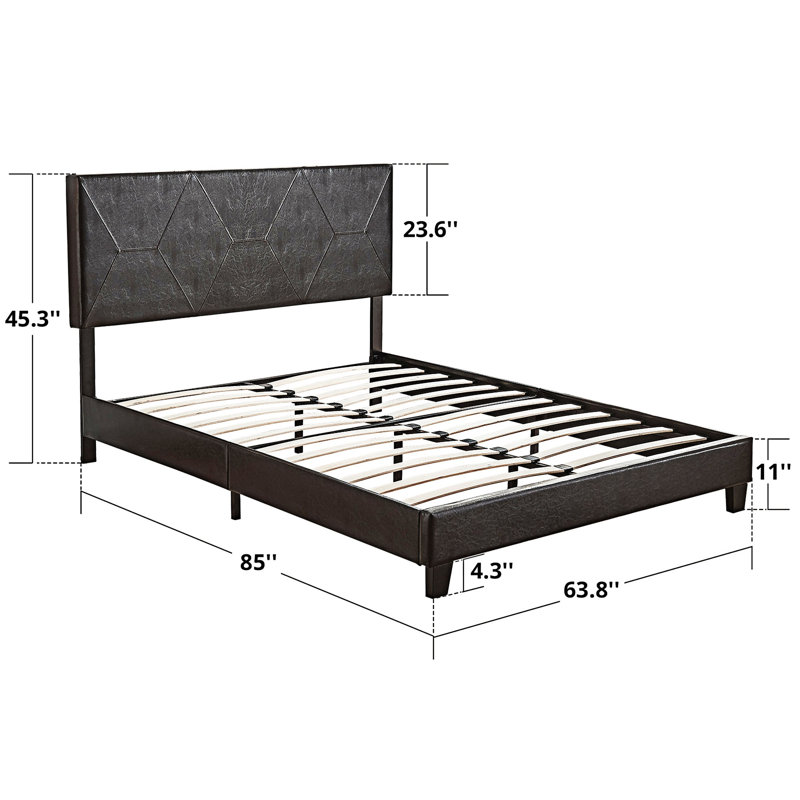 Structure de lit tapissier Platm