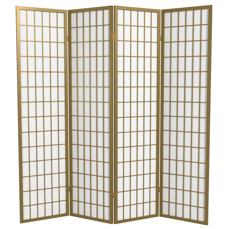Paravent Shoji pliable Alex 70'' H, Gold, 3