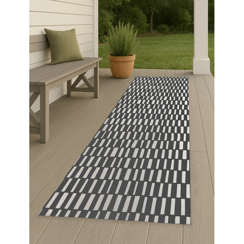 Flat Attack Non-Slip Outdoor Rug, Runner 2'6" x 8'