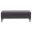Banc de rangement à couvercle rabattable rembourré-1062176319