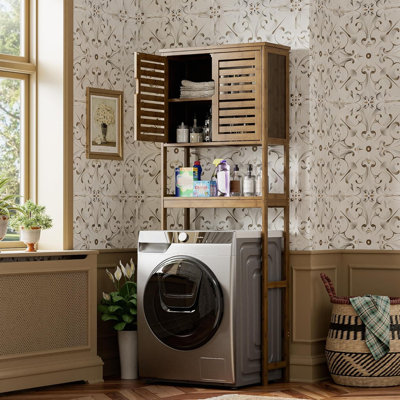 Bamboo Freestanding Over the Toilet Storage