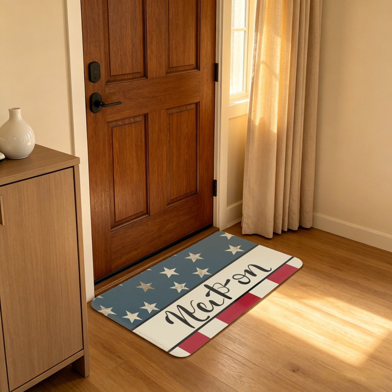 Tapis rectangulaire rétro 20 pi x 32 po Vintage National Patriotic Garden