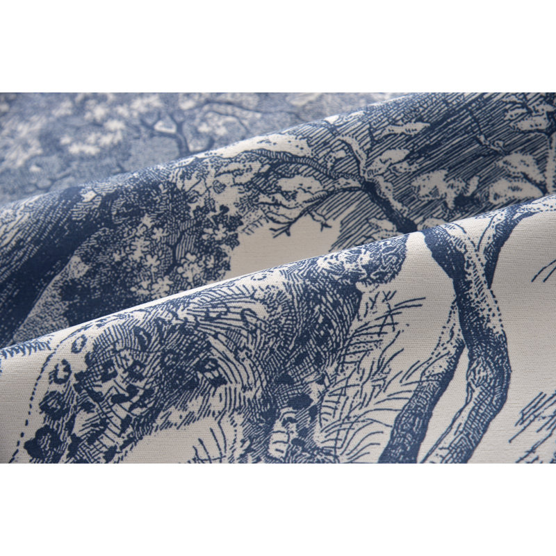 Velvet Room Darkening Curtain Pair, 50" W x 84" L, Blue