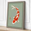 Arching Koi Japandi - Wrapped Canvas-635642021-635642034