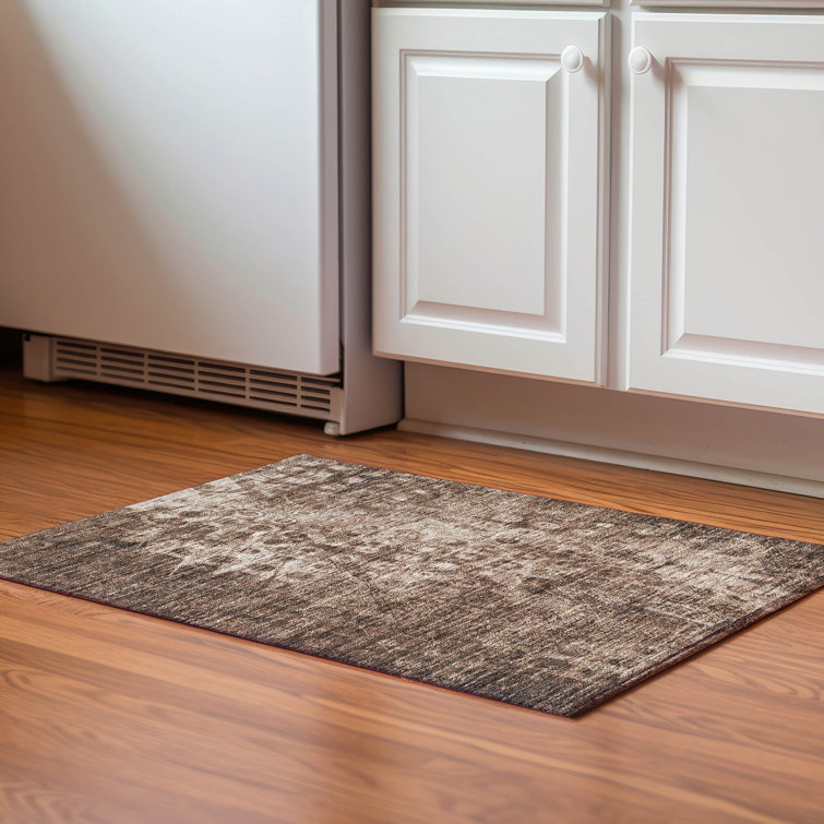 Premium Machine Washable Cerrito AMF577 Chocolate Rug