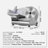 VEVOR Stainless Steel Electric Meat Slicer