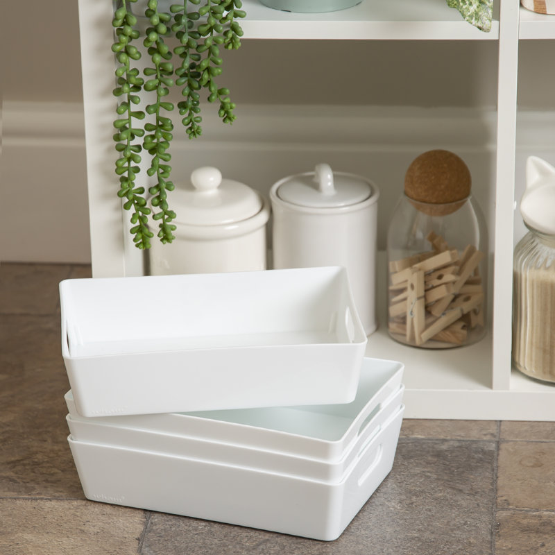 Wham Studio Basket Rectangular, White