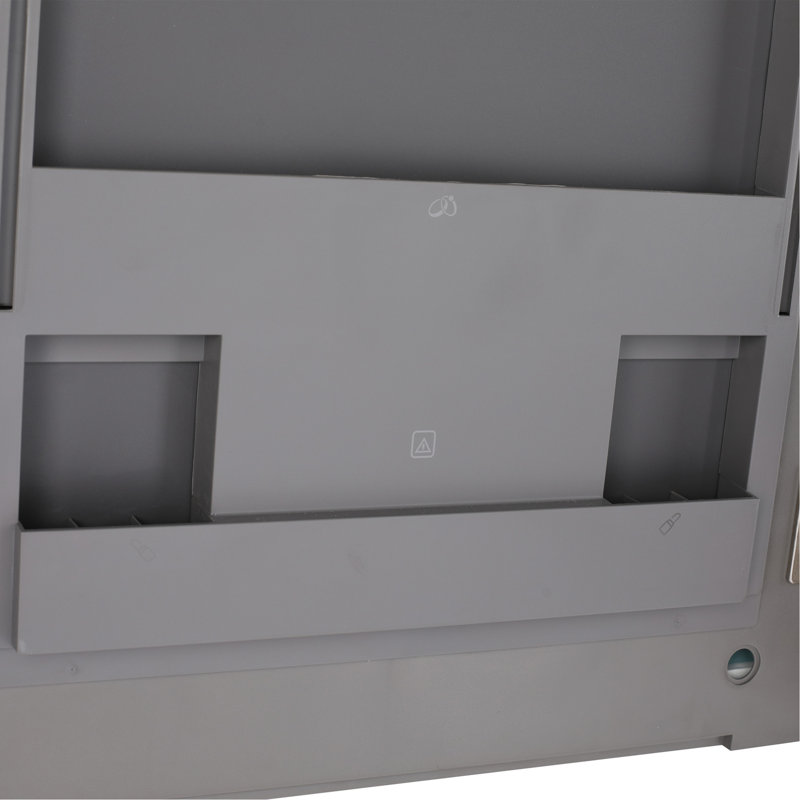 Armoire de salle de bain avec miroir 20 po avec rangement, armoire à pharmacie murale avec porte miroir, tablettes en verre réglables, contreplaqué (MC901BIMO)