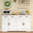 Buffet Cabinet With Storage And Drawers, Large Sideboard Buffet Cabinet With Adjustable Shelves And Doors, Modern Farmhouse Coffee Bar For Kitchen, Dining Room, White-81030985