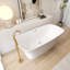 Baignoire de trempage autoportante 66,93 po