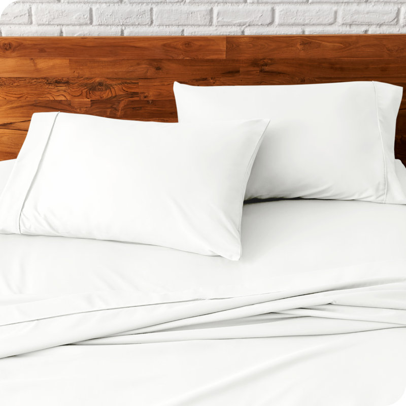 Microfiber Machine Woven - Set of 2, 2 King Pillowcases, Cream