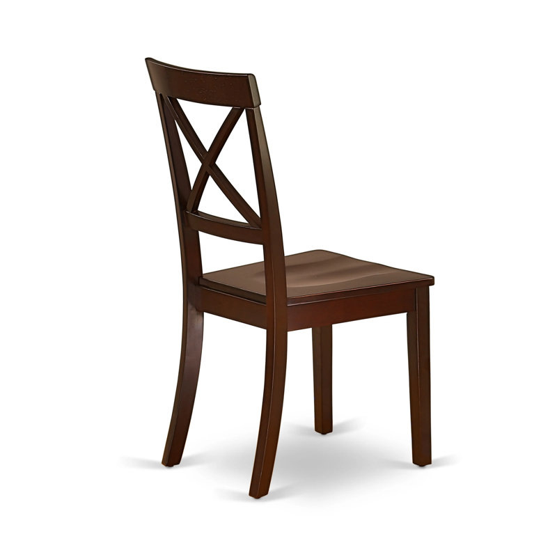Asomatos Solid Wood Side Chair, Mahogany
