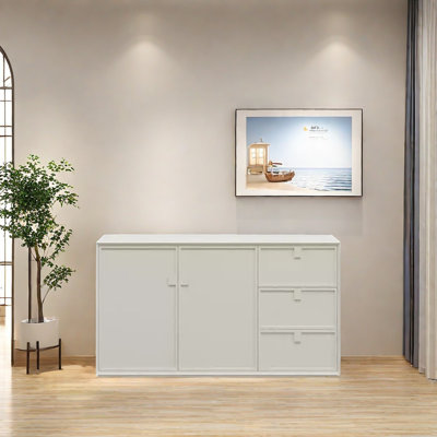 Buffet moderne avec 2 portes et 3 tiroirs