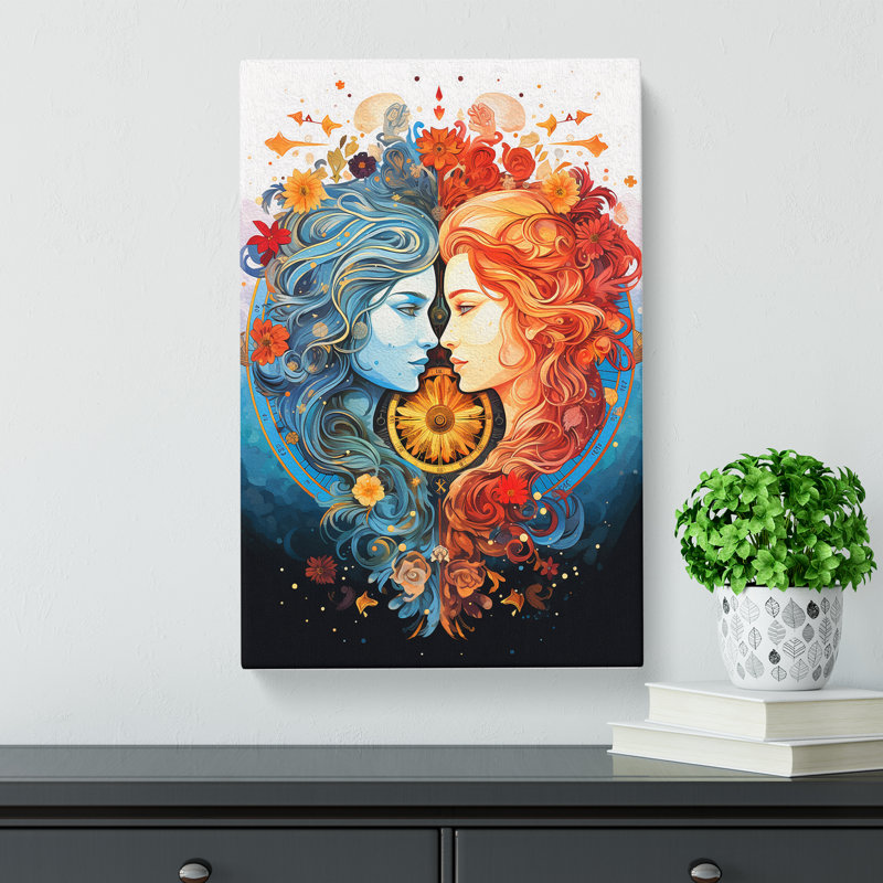 Gemini Zodiac Colour - Rectangle Print