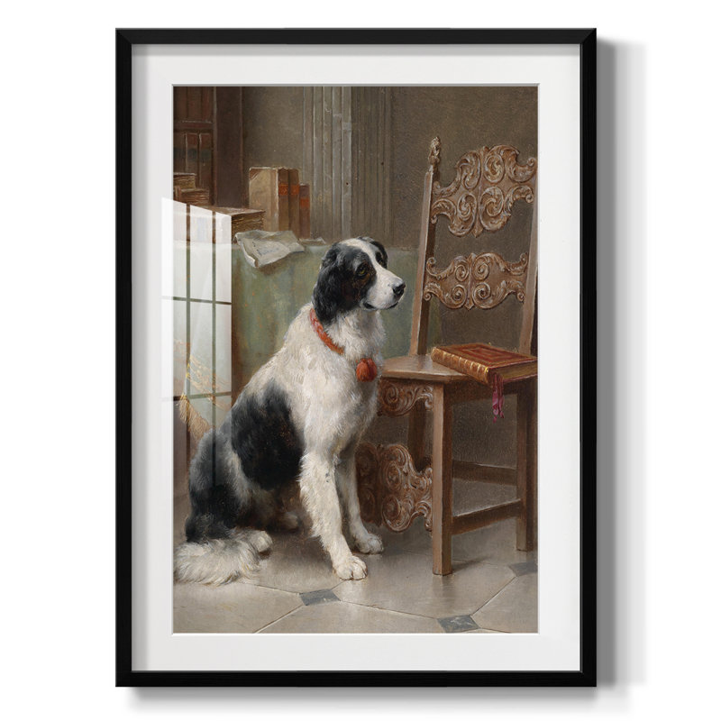 «Vintage Animal Print», impression encadrée, Noir